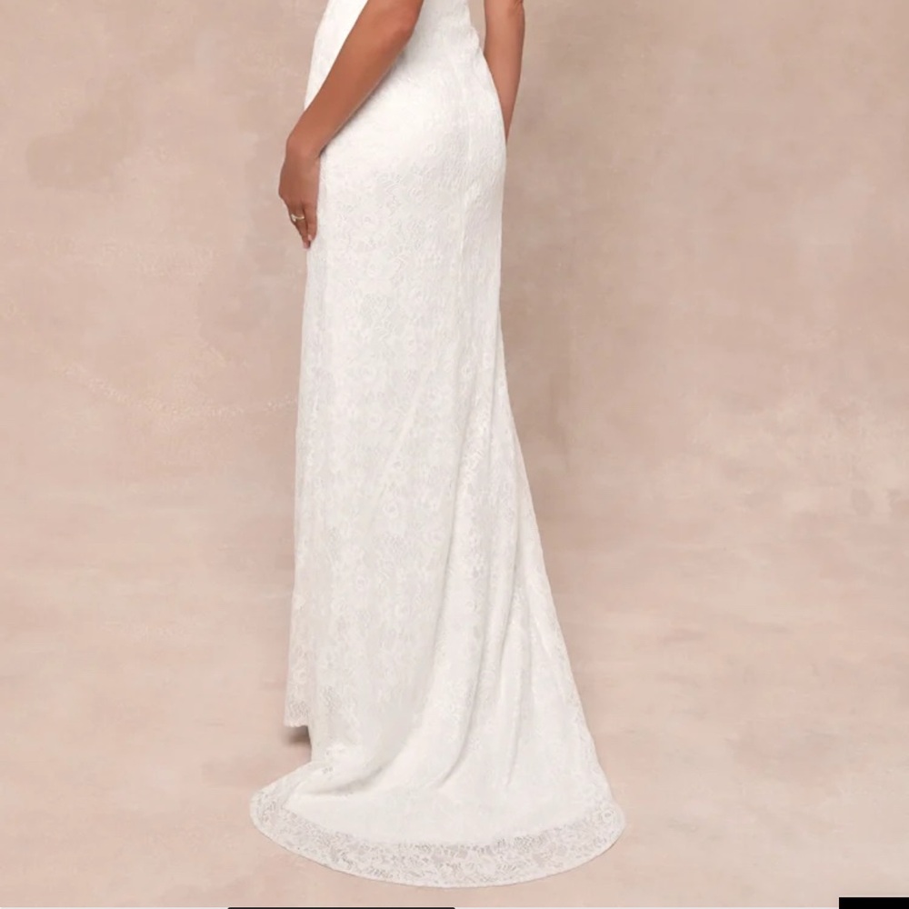 NWT Elegant White Strapless Dress - Picture 5 of 5